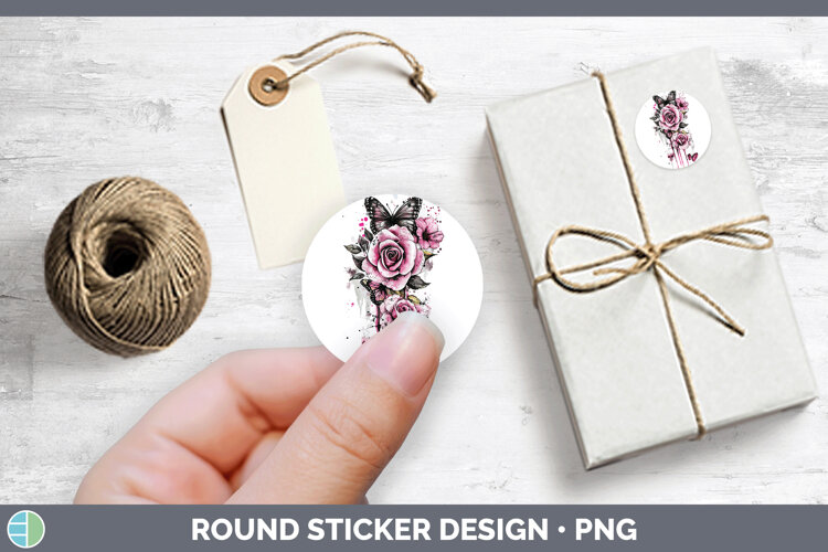 GorgeousPink Drips Stickers design.