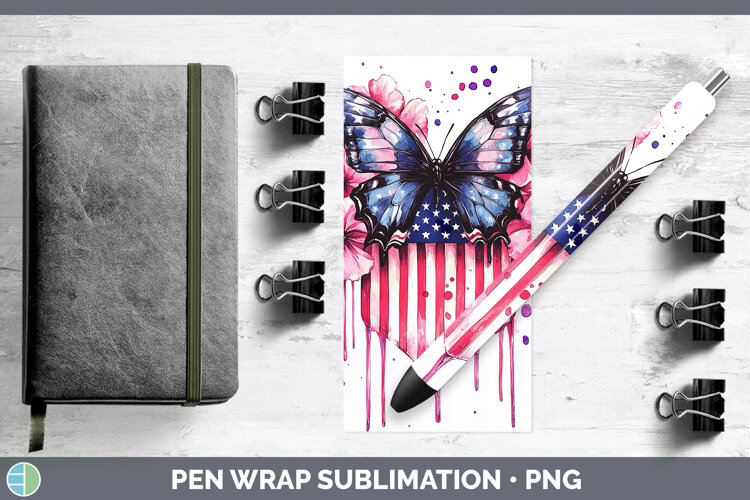 GorgeousPink Drips Pen Wrap design.