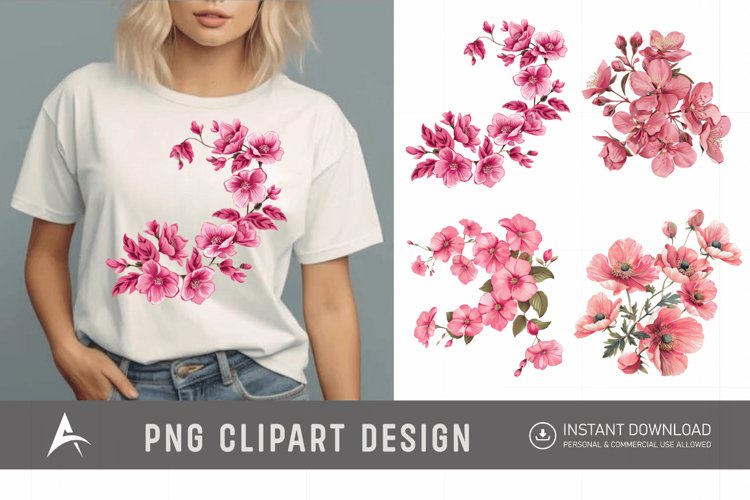 Pink Flowers Png Image 21