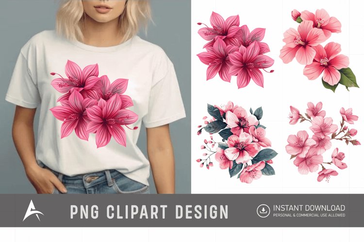 Pink Flowers Png Image 15
