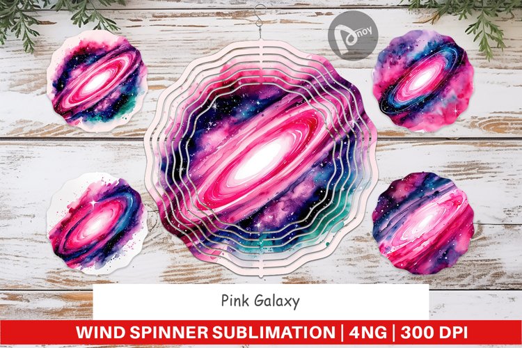 Wind Spinner Pink Galaxy