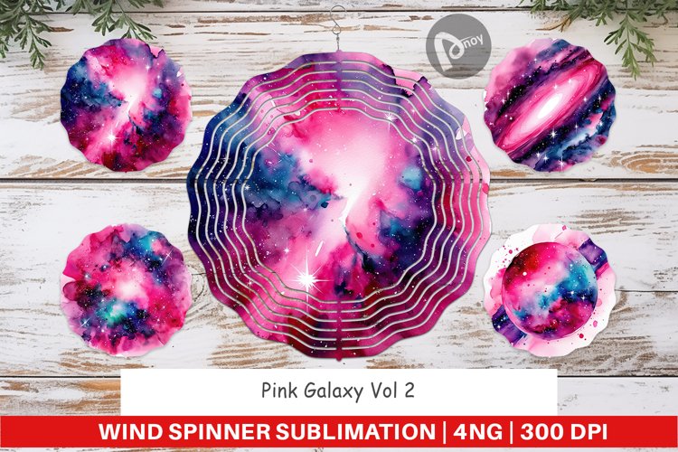 Wind Spinner Pink Galaxy