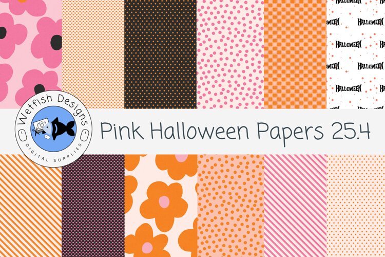 Pink Halloween Papers 25.4 example image 1