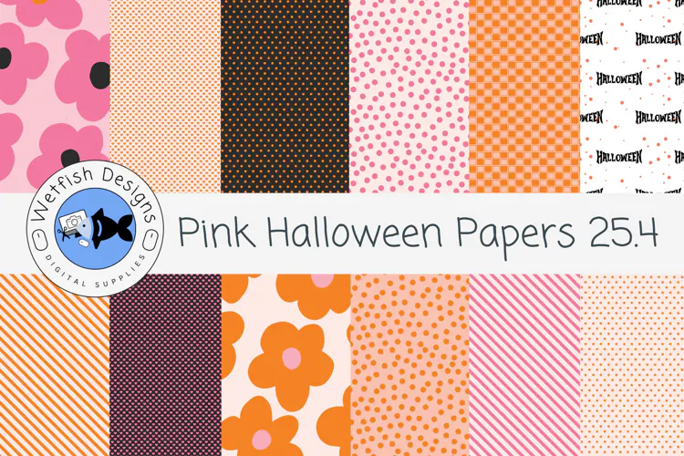 Pink Halloween Papers 25.4