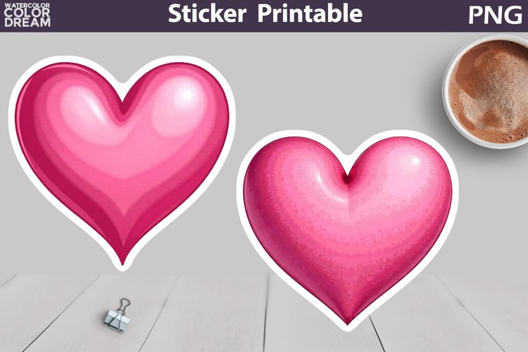 Pink Heart Clipart Image 24