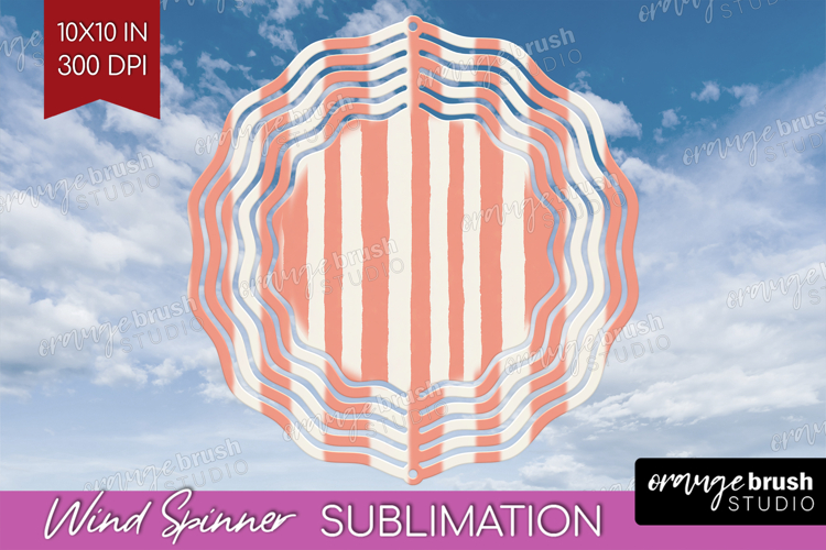Pink Minimalist Wind Spinner Sublimation PNG - Abstract