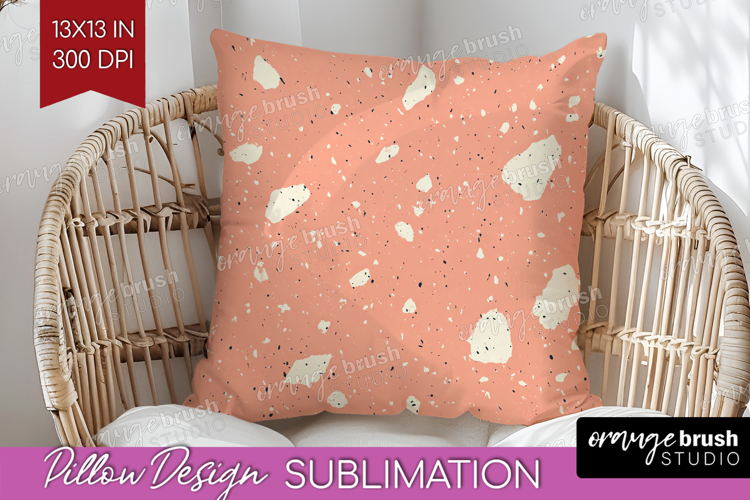 Pink Minimalist Pillow Sublimation - Abstract Modern Pillow