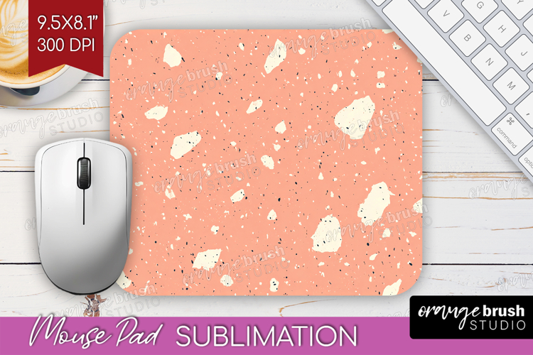 Pink Minimalist Mouse Pad Sublimation - Abstract Modern PNG