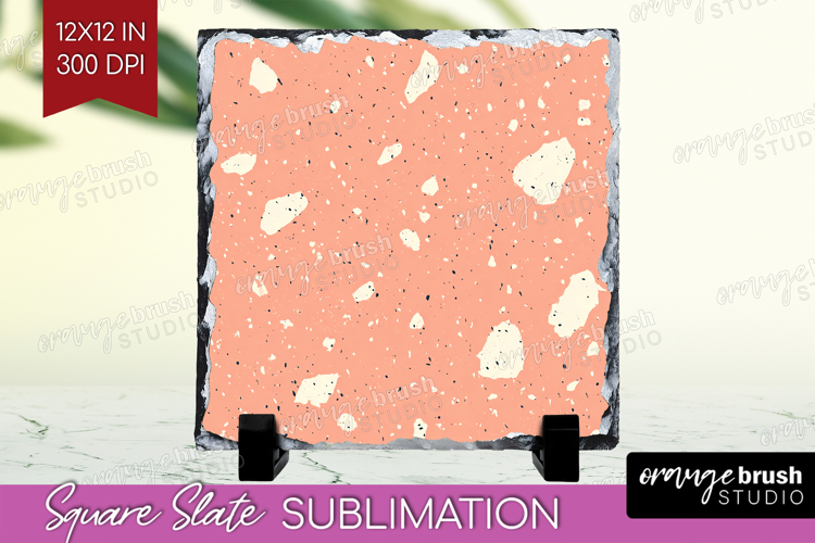 Pink Minimalist Slate PNG - Abstract Modern Square Slate