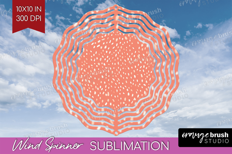 Pink Minimalist Wind Spinner Sublimation PNG - Abstract