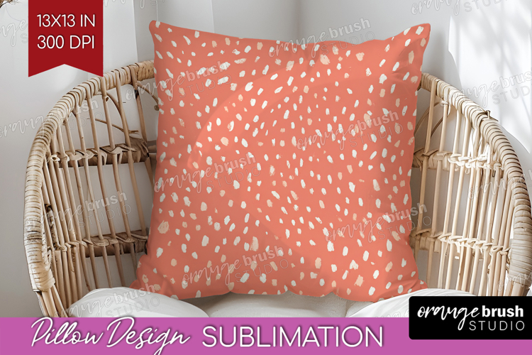 Pink Minimalist Pillow Sublimation - Abstract Modern Pillow
