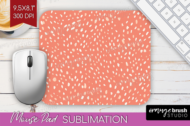 Pink Minimalist Mouse Pad Sublimation - Abstract Modern PNG