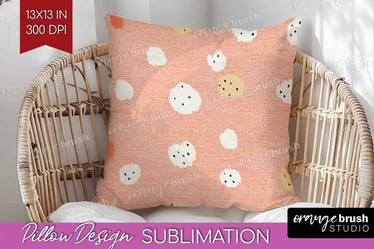 Pink Minimalist Pillow Sublimation - Abstract Modern Pillow