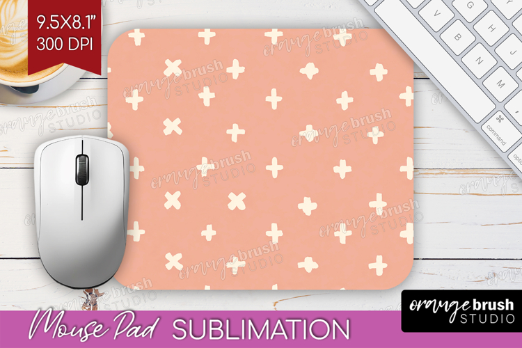 Pink Minimalist Mouse Pad Sublimation - Abstract Modern PNG
