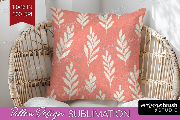 Pink Minimalist Pillow Sublimation - Abstract Modern Pillow