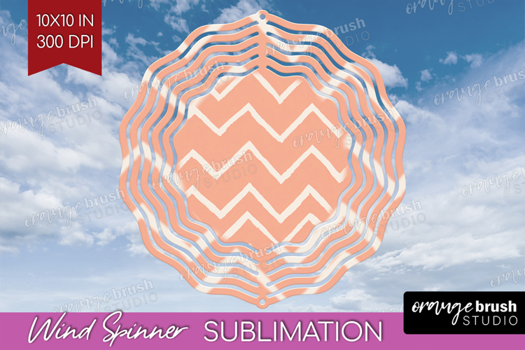 Pink Minimalist Wind Spinner Sublimation PNG - Abstract