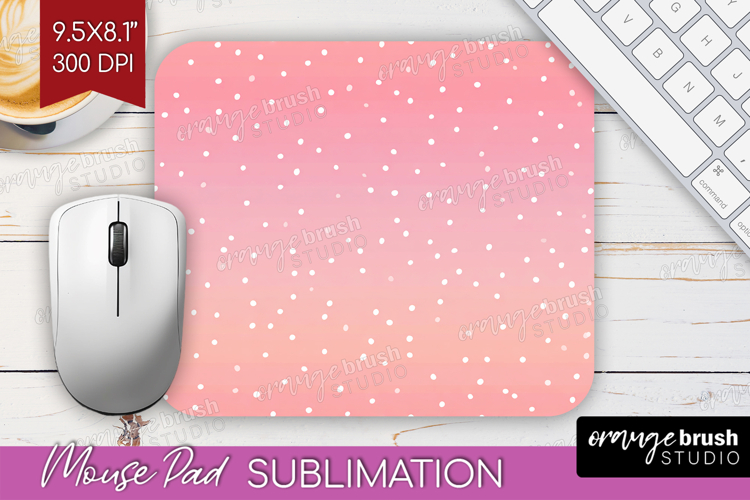 Pink Minimalist Mouse Pad Sublimation - Abstract Modern PNG