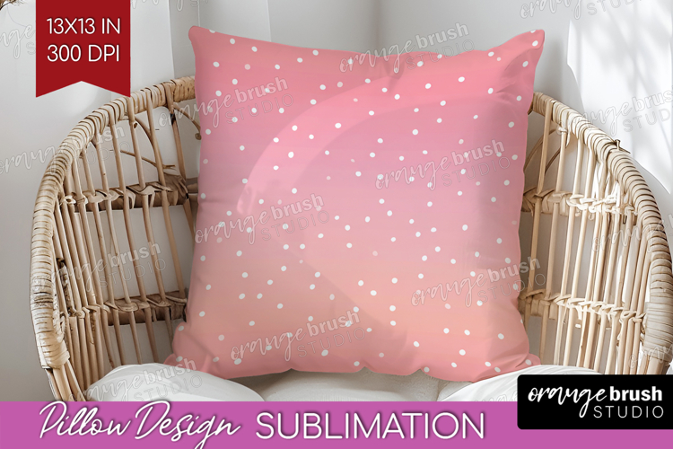 Pink Minimalist Pillow Sublimation - Abstract Modern Pillow
