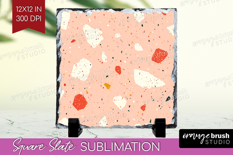 Pink Minimalist Slate PNG - Abstract Modern Square Slate