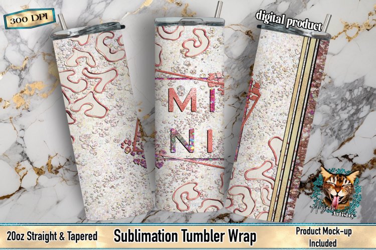 Tumbler Wrap, Peek-a-boo Tumbler, Mama Sublimation, Glitter Tumbler