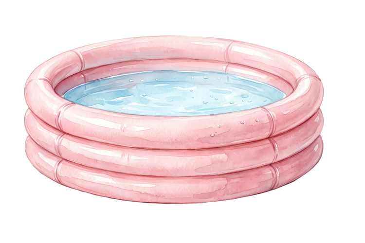 Pink Pool Png| Pink Summer Png example image 1
