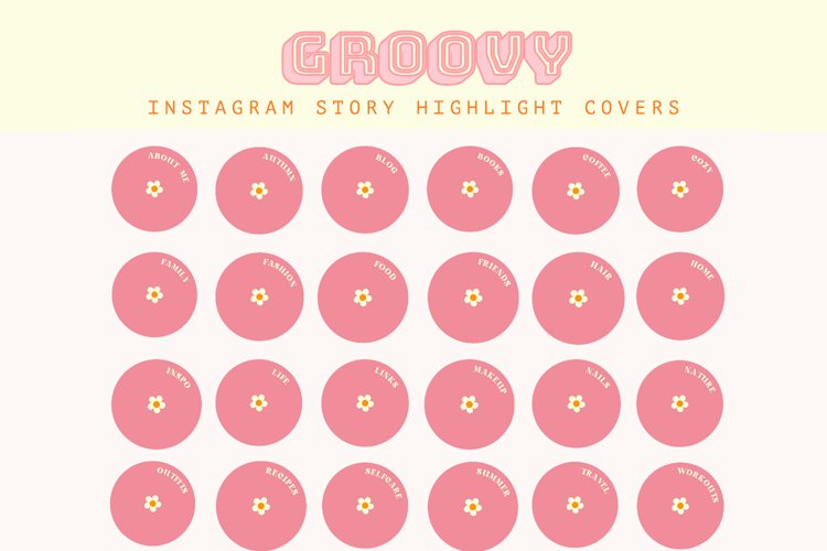 Instagram Story Highlight Covers, Retro Instagram Icons