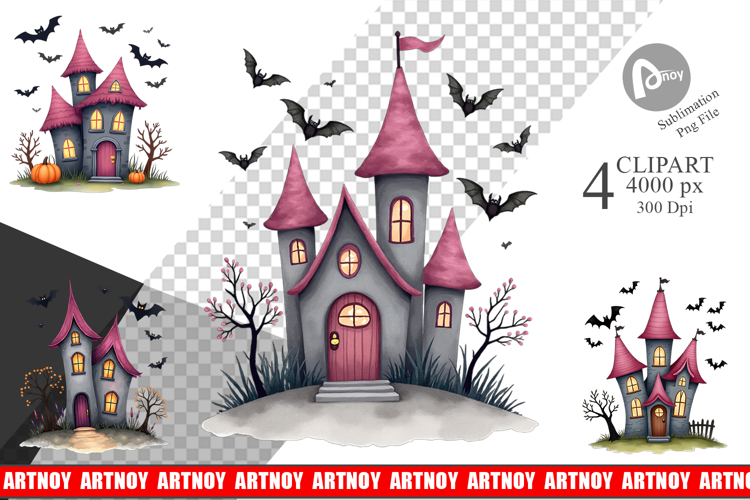 Haunted House Clipart Image 14