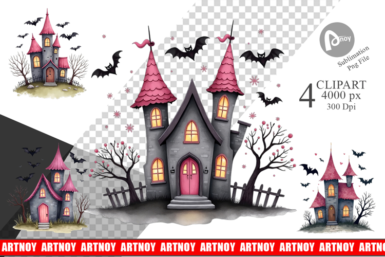 Haunted House Clipart Image 13