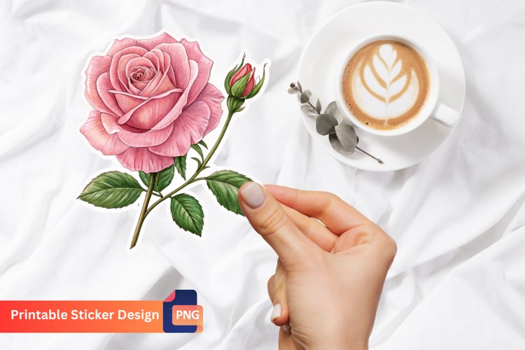 Pink Rose Clipart Image 15