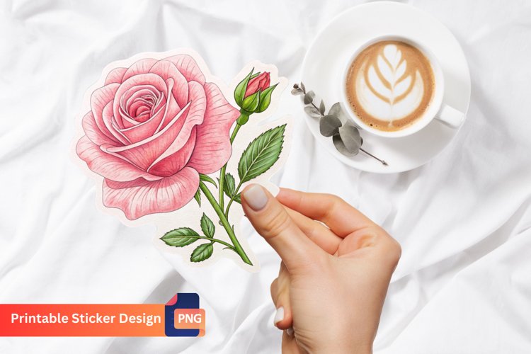 Pink Rose Clipart Image 24