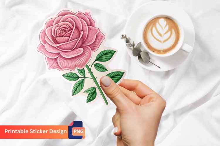 Pink Rose Clipart Image 14