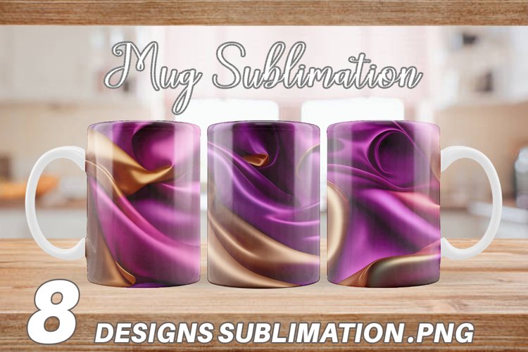 Pink Silk Fabric | Mug sublimation design