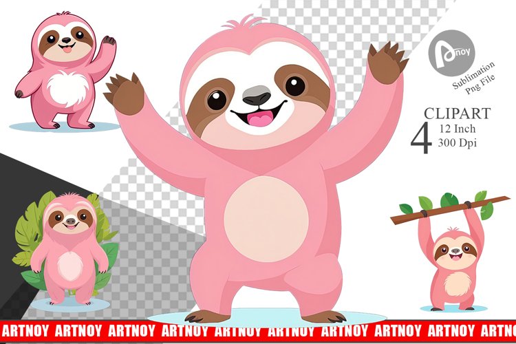 Sloth Clipart Image 5