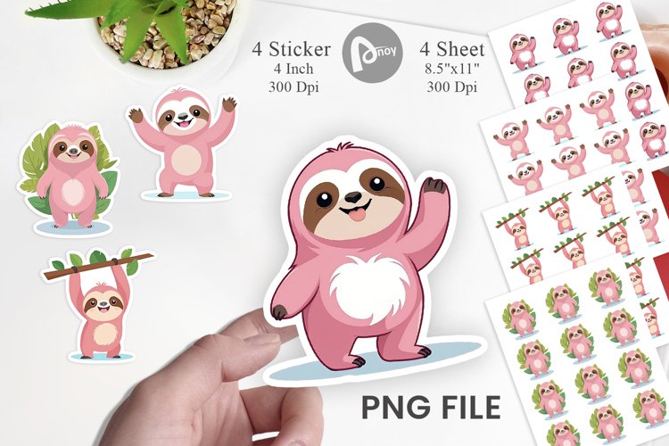 Sloth Clipart Image 3