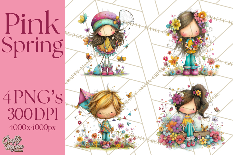 Purple Flowers Clipart Image 12