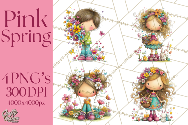 Purple Flowers Clipart Image 6