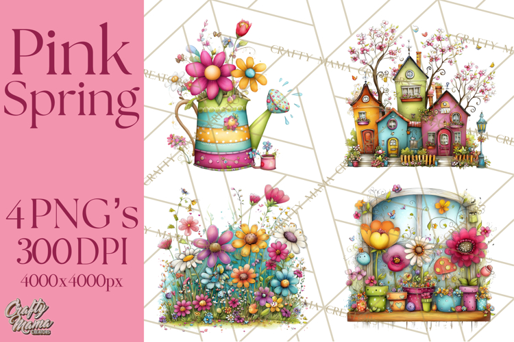 Purple Flowers Clipart Image 10