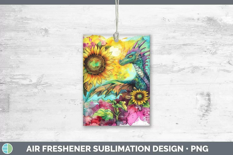 Pink Summer Dragon Air Freshener Sublimation Car Freshener D