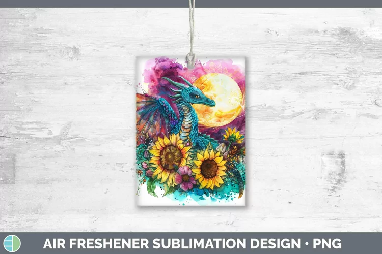 Pink Summer Dragon Air Freshener Sublimation Car Freshener D