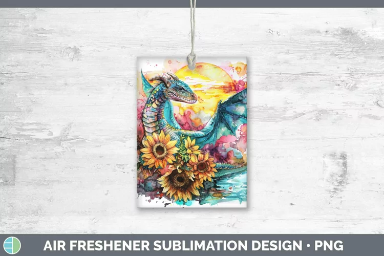 Pink Summer Dragon Air Freshener Sublimation Car Freshener D