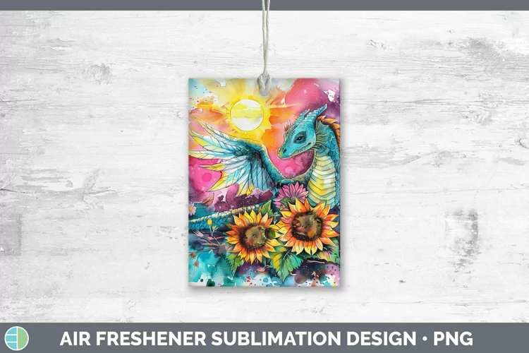 Pink Summer Dragon Air Freshener Sublimation Car Freshener D