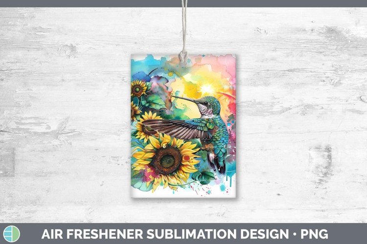 Pink Summer Hummingbird Air Freshener Sublimation Car Freshe