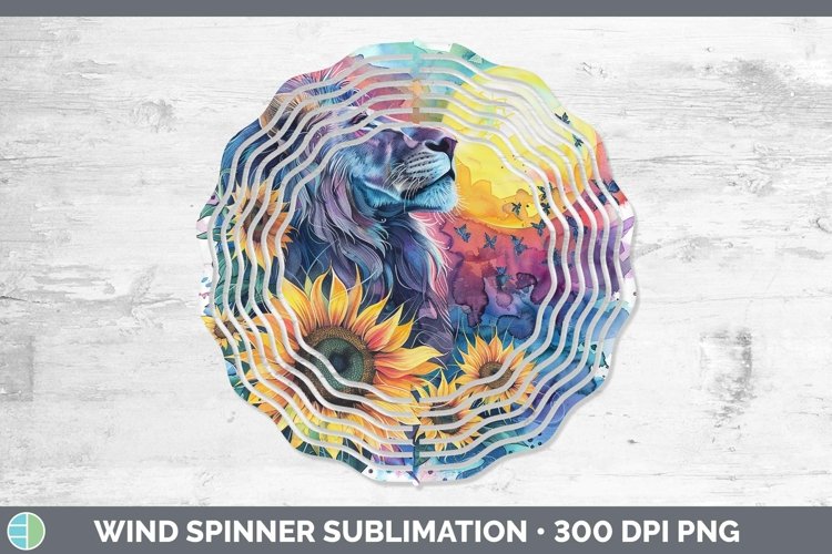 Pink Summer Lion Wind Spinner Sublimation Spinner Designs