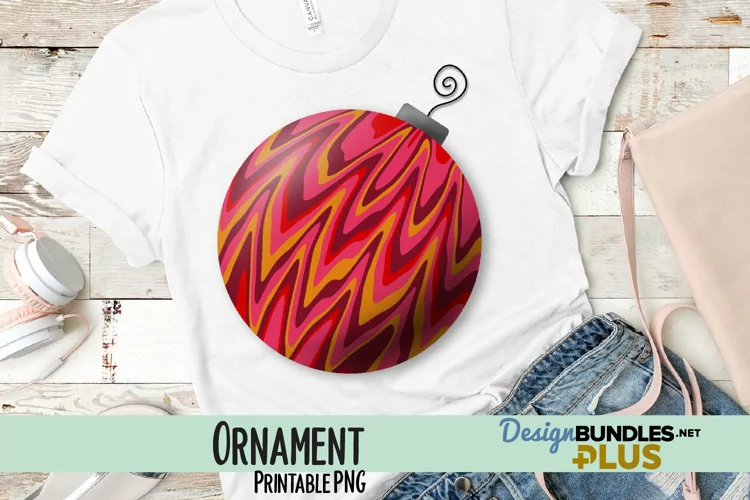 Pink Ornament Sublimation PNG