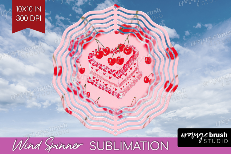 Preppy Valentine Wind Spinner Sublimation PNG - Hand Drawn