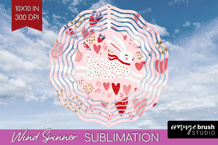 Preppy Valentine Wind Spinner Sublimation PNG - Hand Drawn