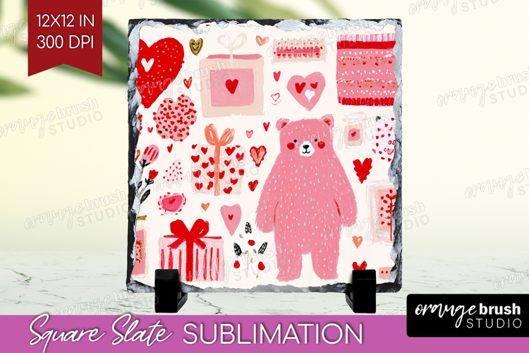 Preppy Valentine Slate PNG - Hand Drawn Valentines Day Slate