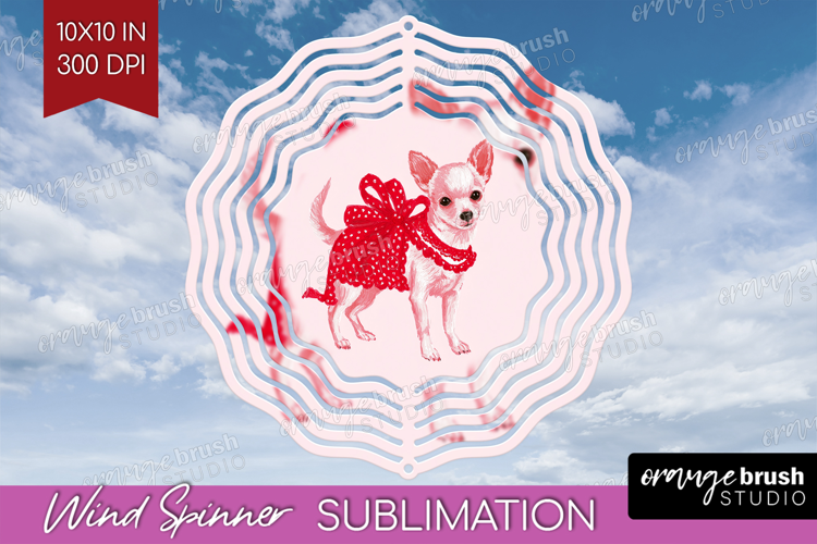 Preppy Valentine Wind Spinner Sublimation PNG - Hand Drawn