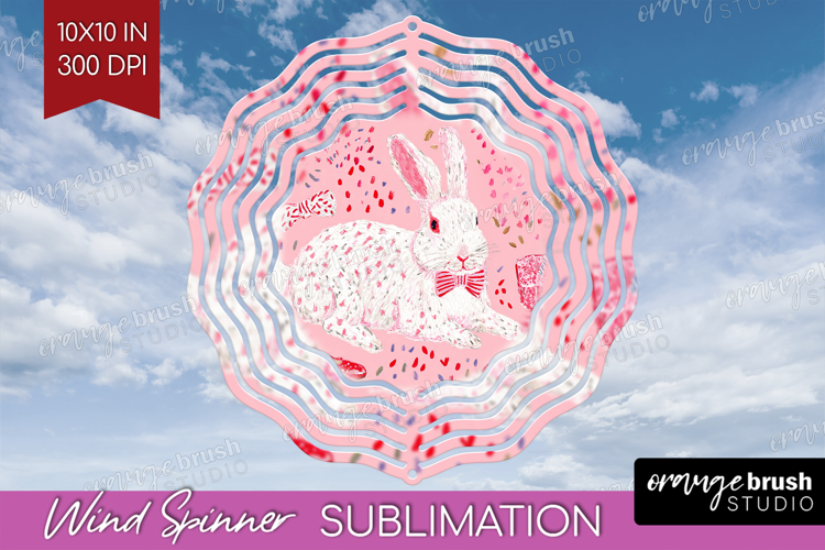 Preppy Valentine Wind Spinner Sublimation PNG - Hand Drawn