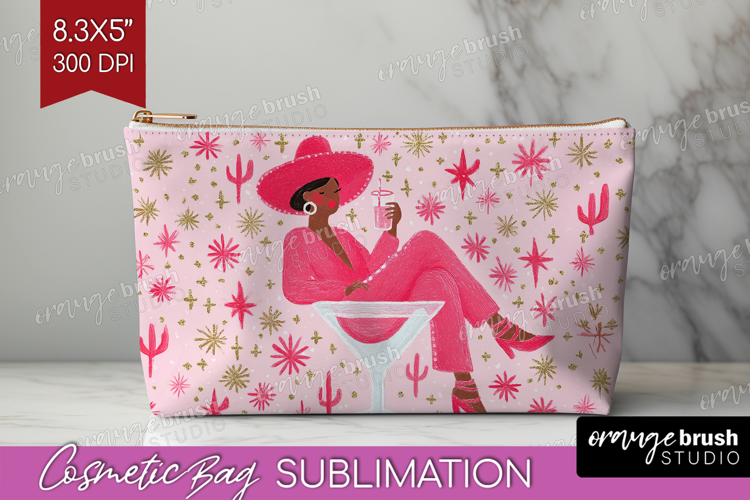 Preppy Valentine Cosmetic Bag - Hand Drawn Valentines Day